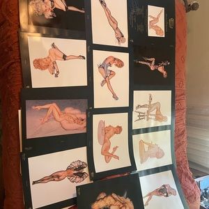 Olivia - The Pin Up Collection- Complete 12 Plate Set - Robert Bane Editions.